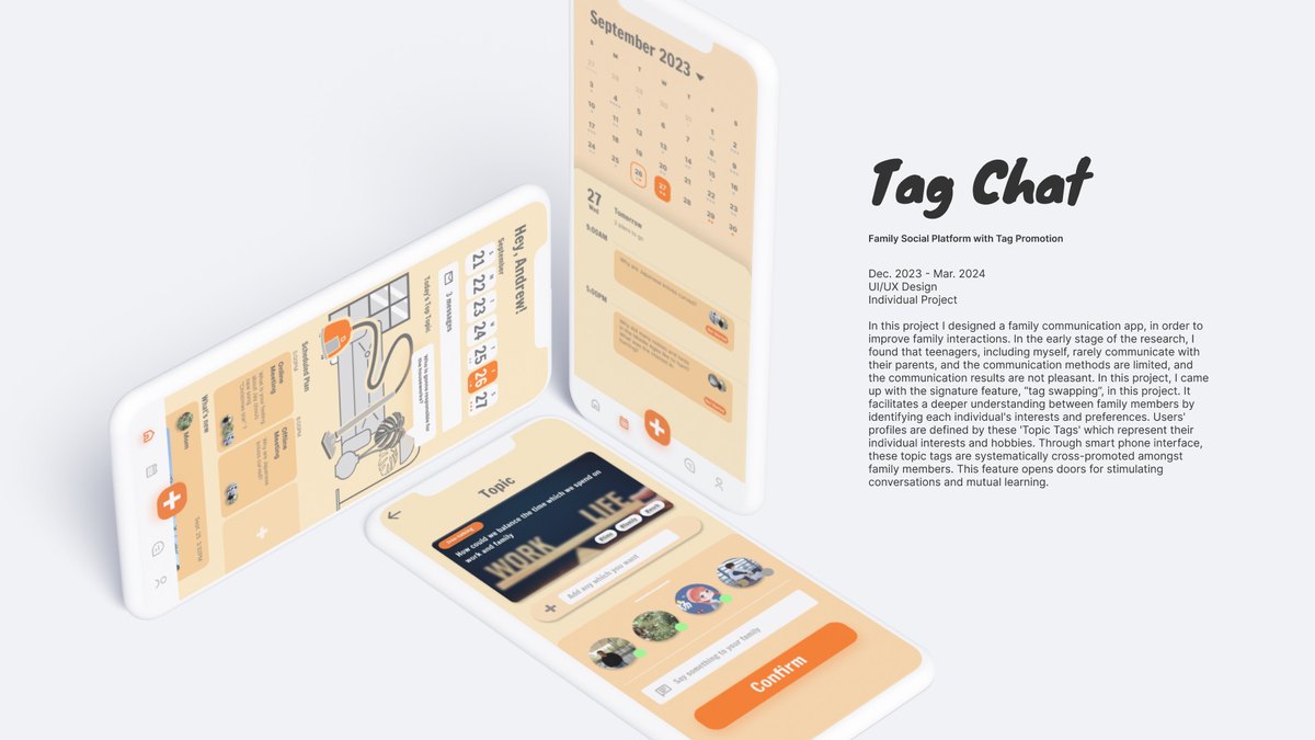 Tag Chat mobile app presentation