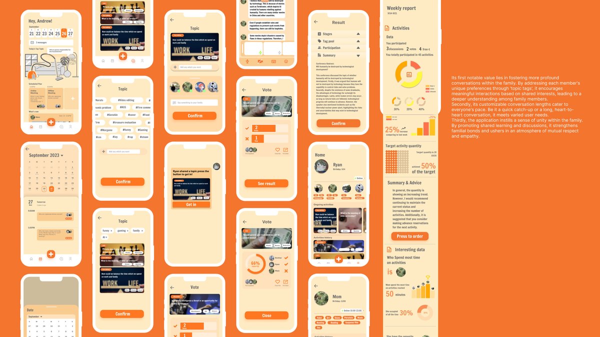 Tag Chat mobile app screens